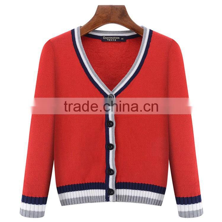 Manufacturer Custom Made Knit School Wear Primary School Uniforms Sweater