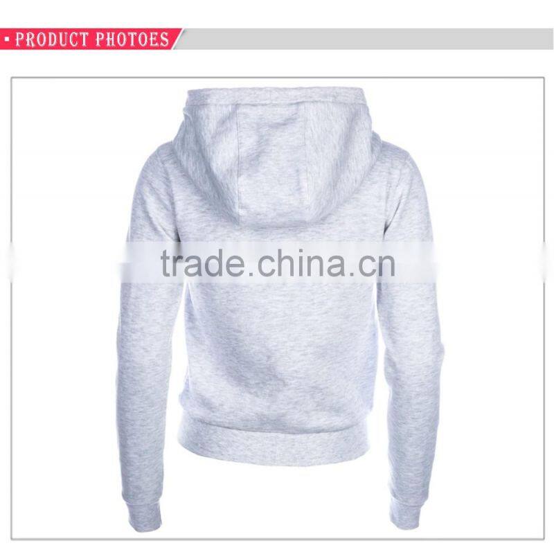 Ribbed cuffs hoody track jacket womens gym zipper hoodie