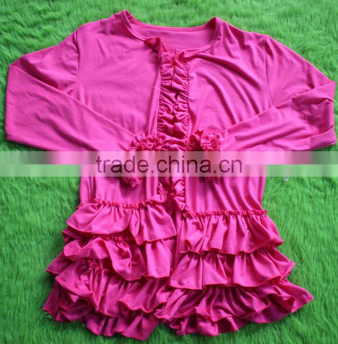 Cotton Mom Cardigan Ruffle Plus Size Top For Lady Long Sleeves Blouse For Women Spring Clothes Boutique