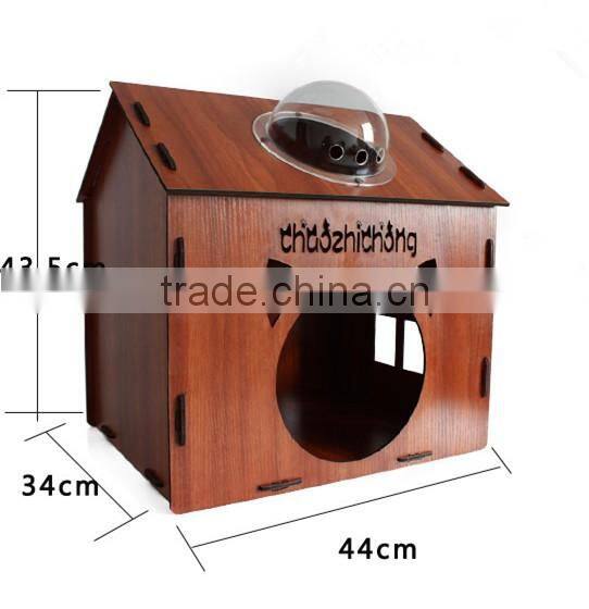 R1907H Natural Wooden Pet House Pet Play House Lovely Pet House