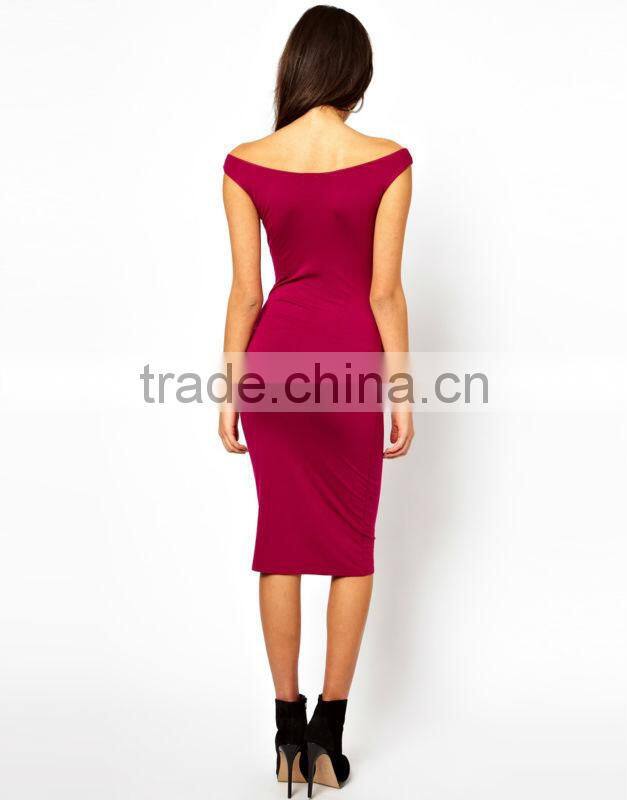 Off Shoulder Dress With Cut Out