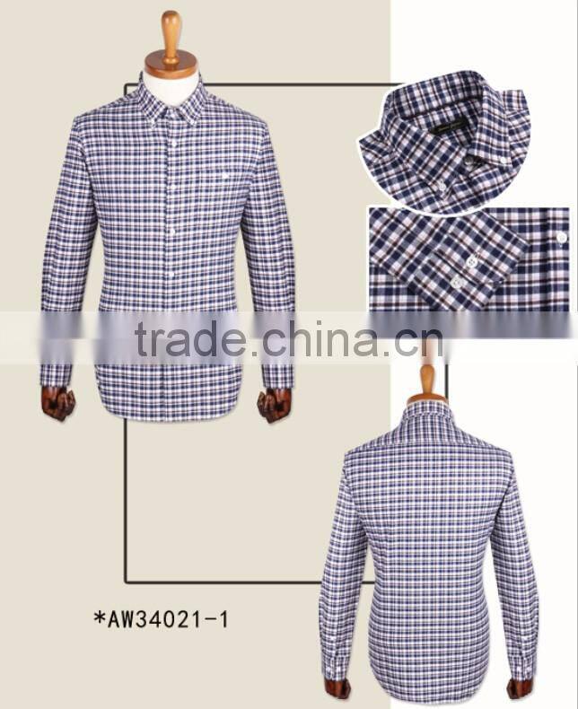 classical checked flannel shirts for men