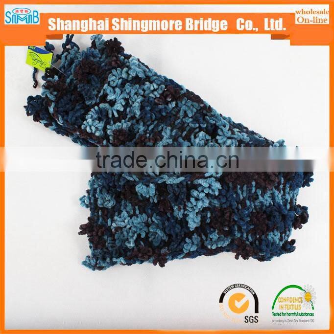 China novelty flower yarn supplier hot wholesale scarf fusion yarn for yarns knitting