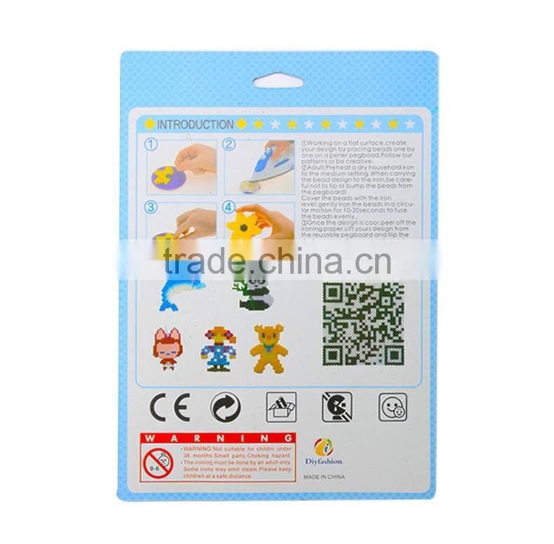 Diyfashion 5mm hama perler fuse beads dolphin sea turtle set with puzzle iron paper and twezzer hama beads toys for kids 18033