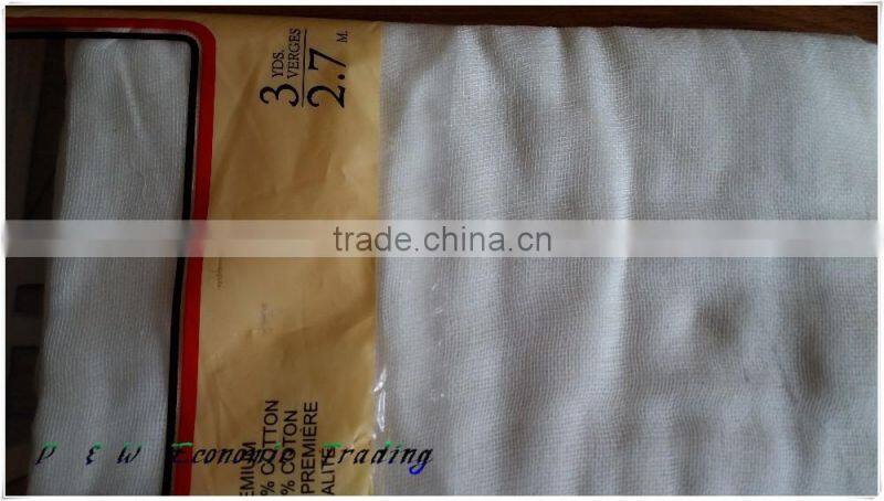 100% cotton Natural cheesecloth fabric Kitchen cleaning cloth Grade A cheese