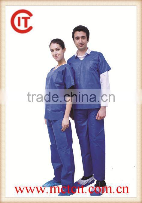 Disposable Doctor/Nurse/Patient Uniform Workwear/scrub suits