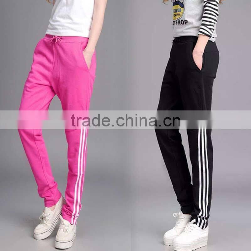 Wholesale Hot Sale Womens Sports Yoga Casual Harem Pants Girls Fashion Loose Trousers