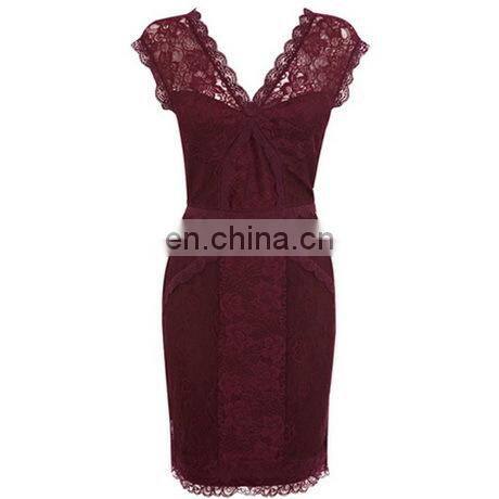 CHEFON 2017 latest women evening long dresses lace