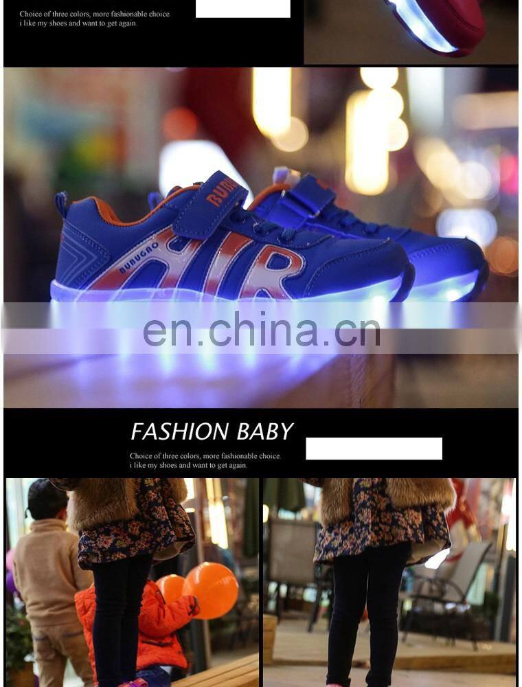 Latest AIR Led light up shoes Children kids led shoes sneakers Wholesale footwear
