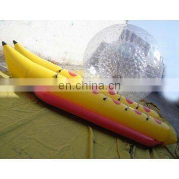 2016 double tube banana boat inflatable banana boat water game