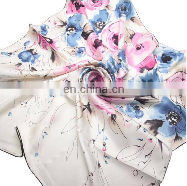 fashion satin square mulberry silk scarf