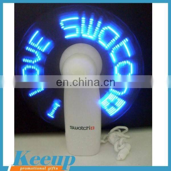 Customized LED plastic electronic small hand fan