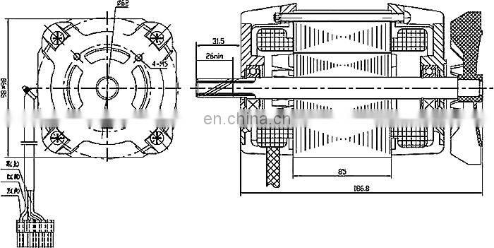 BMM142M High Quality 1.5KW 110V - 230V Single Phase Synchronous Motor, AC Motor