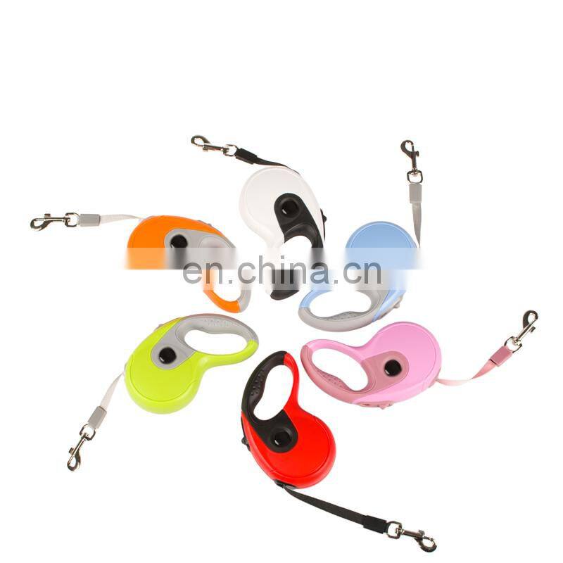 Wholesale Waterproof Adjustable Retractable Climbing Rope Nylon Double Custom Print Logo Heavy Duty Luxury Slip Pet Dog Leash