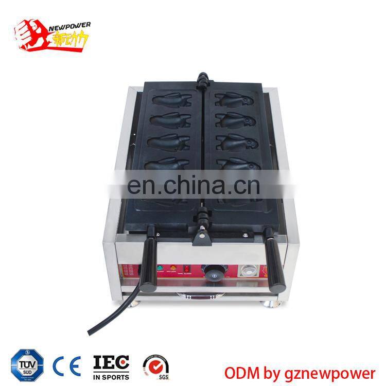 Commercial animal cartoon bear shape waffle maker with waffle iron