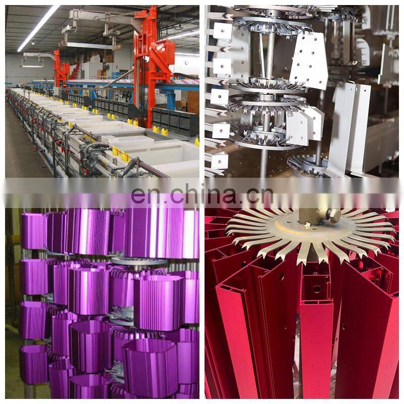 6063 t5 aluminium profile anodised factory / blue color extruded aluminium profile / aluminium extrusion tubes square