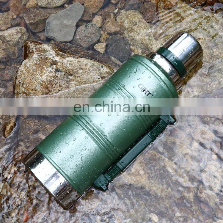 750ml Insulated outdoor Double wall sports vacuum with lid cup Camping bottle thermal water Flask Water cup Stainless steel