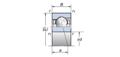 12x28x8mm Ultra high precision angular contact ball bearing 12BGR10H