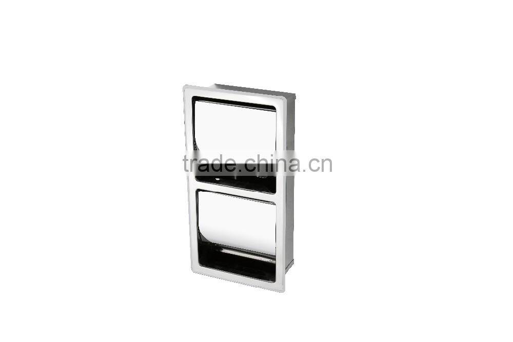 WESDA 2014 New Design silver luxury recessed toilet paper holder for Buildings