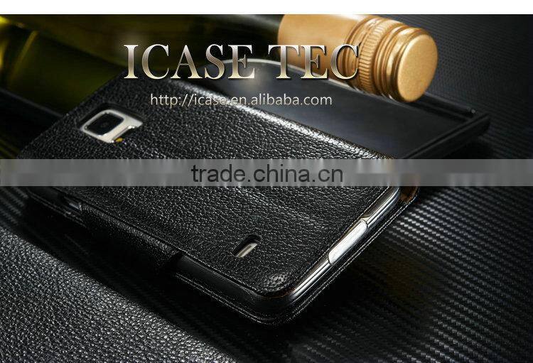 Protective cases for galaxy s5 wholesale Genuine Leather Case