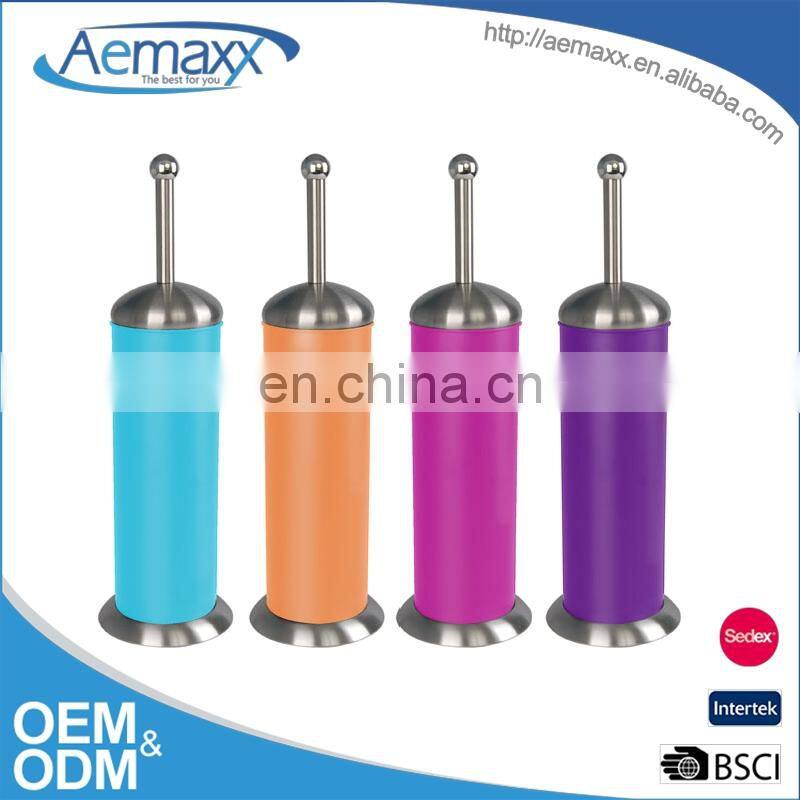 powder coating color toilet brush holder set