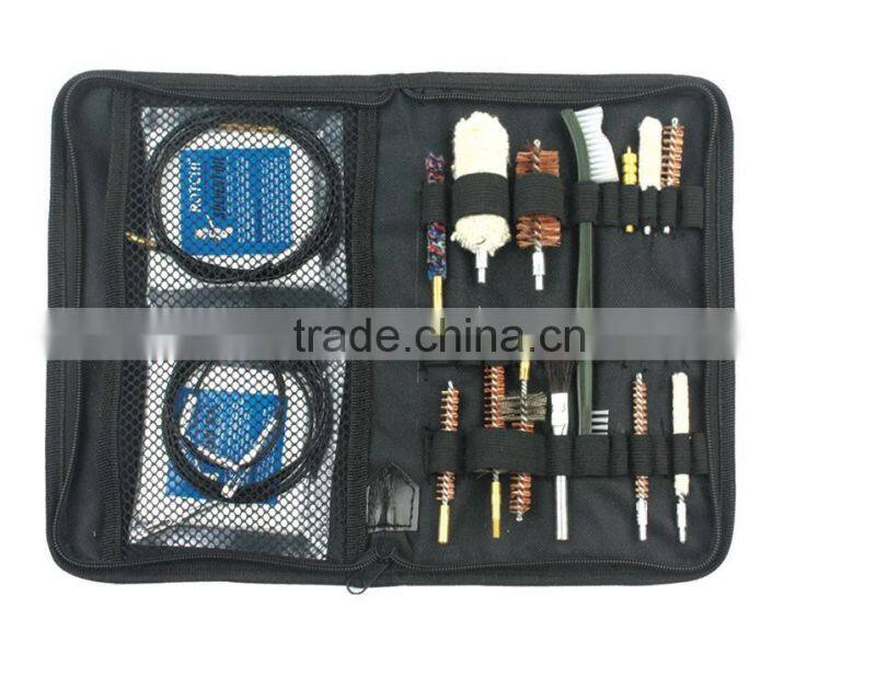 universal gun cleaning kit in clothbag, gun cleaning kits, gun cleaning accessories