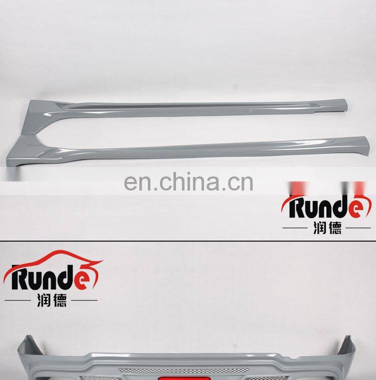 Runde ABS Material Car Modification Sport Style Front Rear Lip Side Skirt Spoiler Exhaust Suitable For 2013-2016 Audi A4L Body Kit