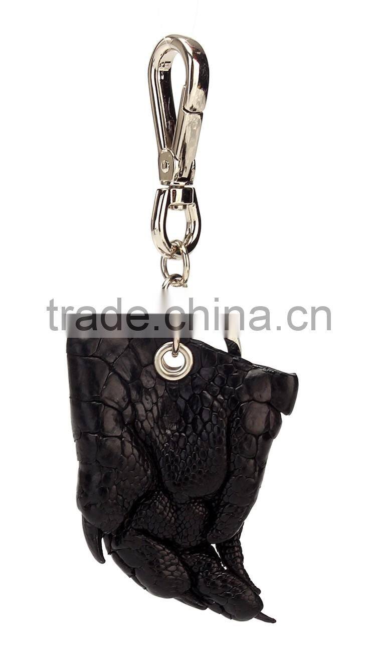 real crocodile feet key ring leather key chain high quality crocodile skinhandmade key loop