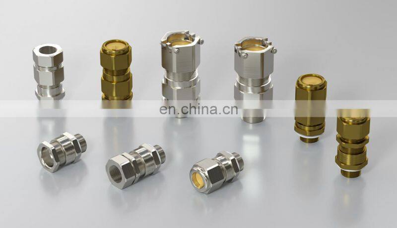 Direct Factory Flameproof Double Locking Single Sealing Stuffing EMC Cable Connector Gland Manufacturer