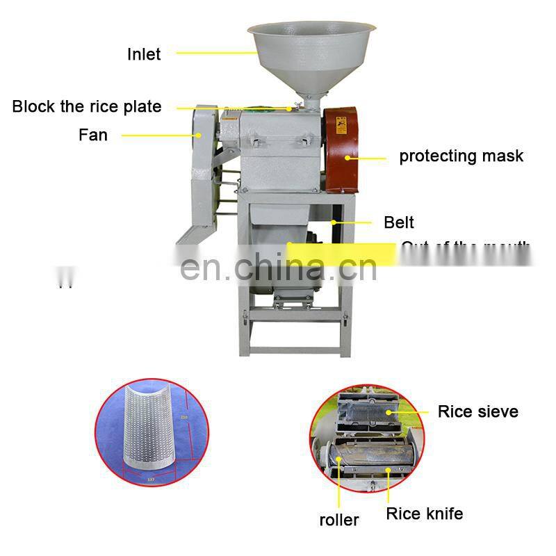 Home Use Rice Milling Machine Combined Rice Mill Machinery for Sales
