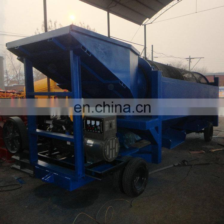 Movable type mobile clay gold separation washer machine factory price for Ghana