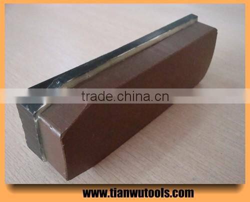 Triangle abrasive diamond resin fickert for grinding granite slab