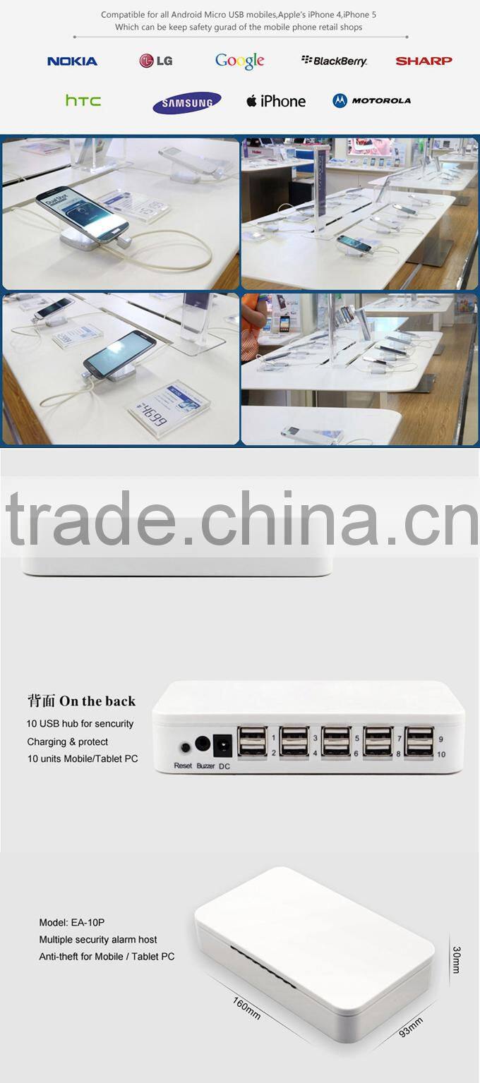 anti theft device for mobile phone,cellphone security display holder with alarm,mobile security display stand