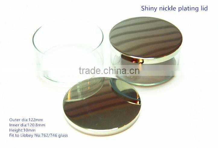 Shiny nickle & Chrome plating candle lids