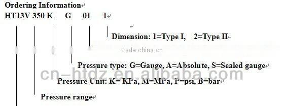 1.5mA power piezoresistive pressure sensor