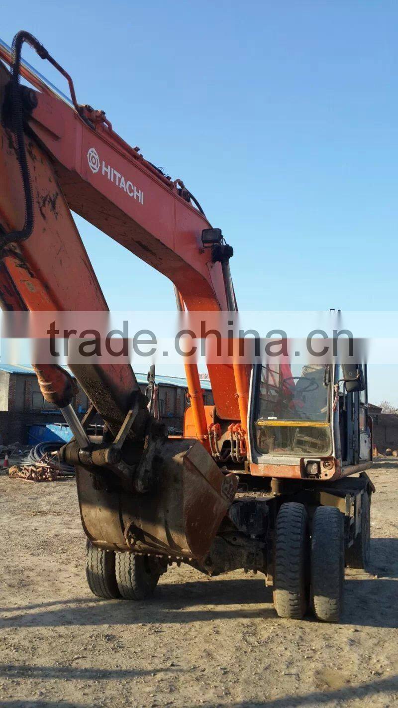 Used Hitachi Excavator EX200WD Wheel Excavator, Second Hand Hitachi excavator EX200WD For Sale