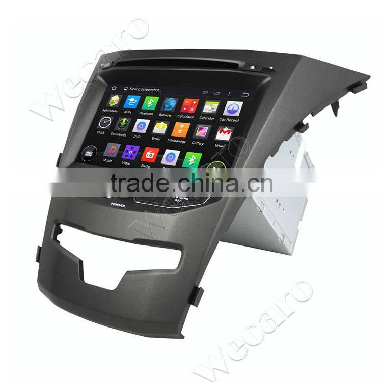 Wecaro WC-SY8067 8" Android 4.4.4 WIFI 3G car dvd player for ssangyong korando car gps navigation 2014 2015