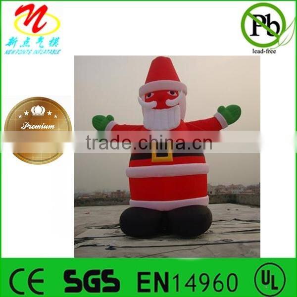 Christmas holiday airblown inflatables, outdoor inflatable Santa and snowman
