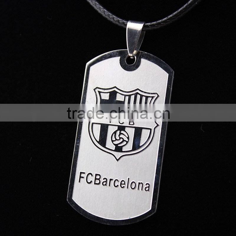 Barcelona team stainless steel necklace