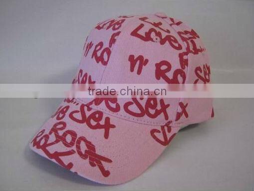pink supreme 5 panel hat cap with printing logo