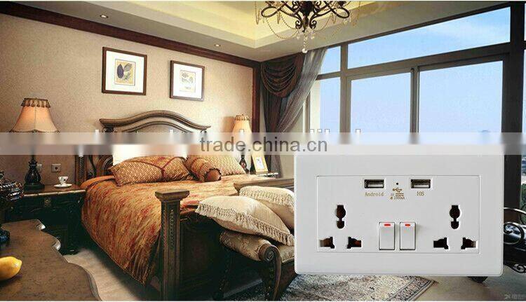 uk wall socket usb oem white color