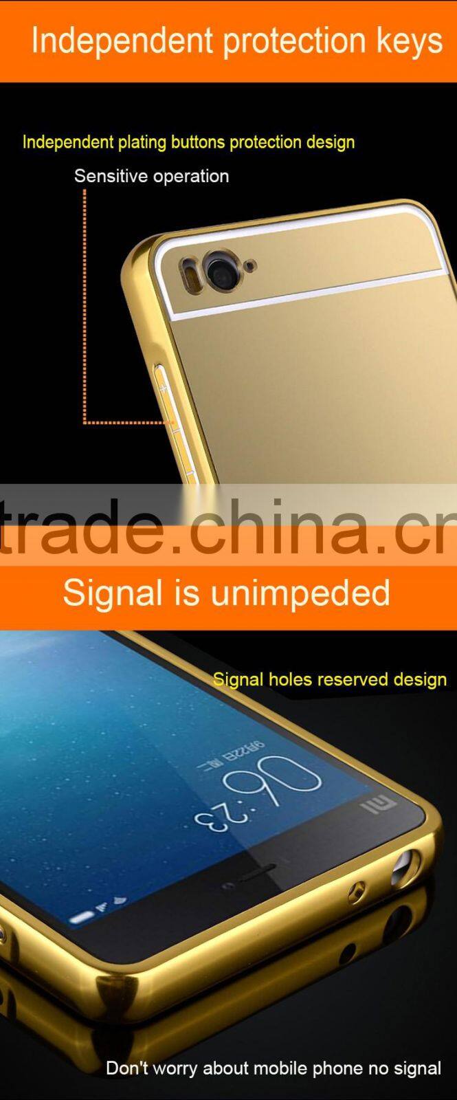 wholesale cell phone case luxury aluminum ultra-thin mirror metal case cover compact mirror case for samsung galaxy s3