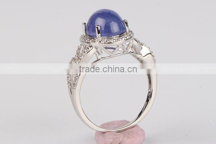 China Professional Fashion blue Jewelry Star Sapphire Ring