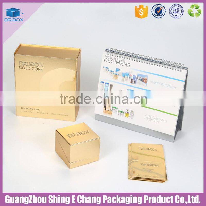 Good quality recyclable folding cosmetic packaging gift boxes