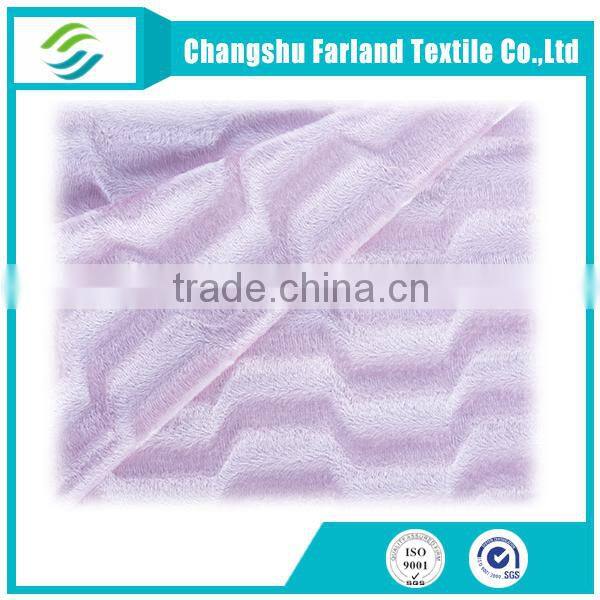 super soft short pile fabric with brushed craft