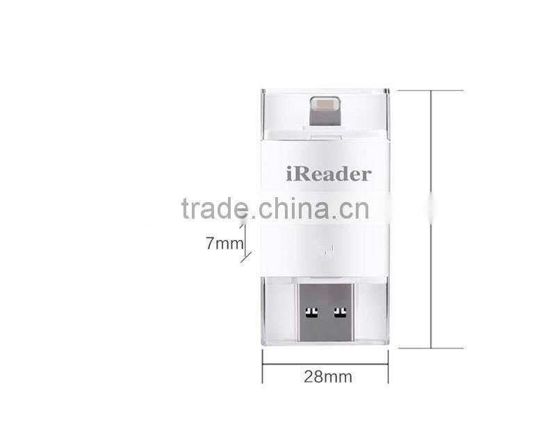 New product 16gb otg usb flash drive for android, 16G/32G/64G/128G OTG Micro USB Flash Drive for iphone