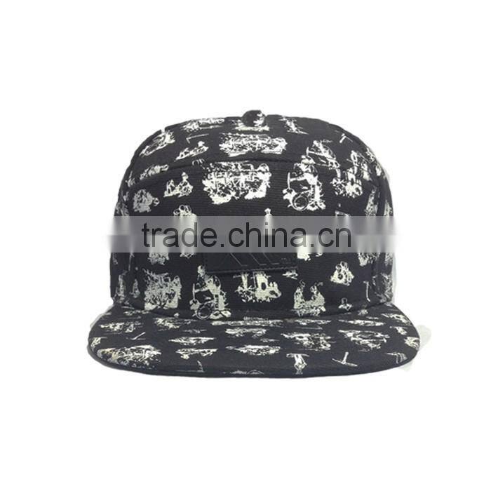 Wholseale high quality snapback hats with digital printed