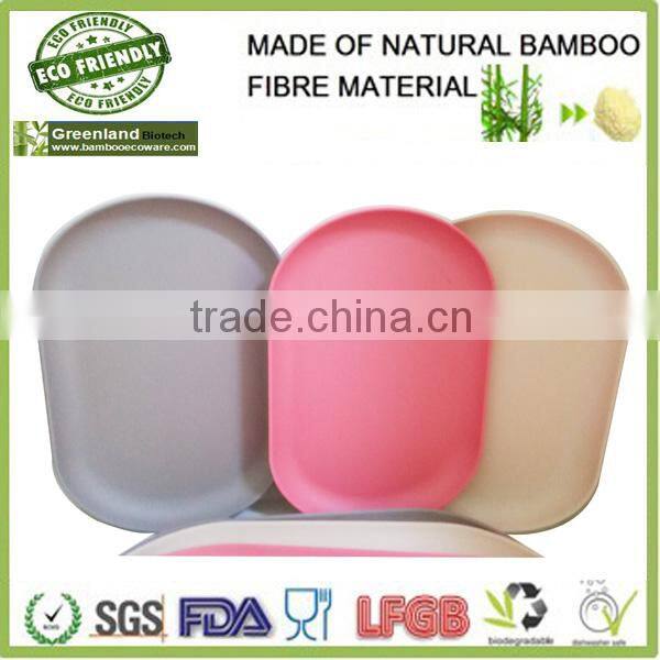 selling bamboo fiber tableware dishes/hospital tray/food tray