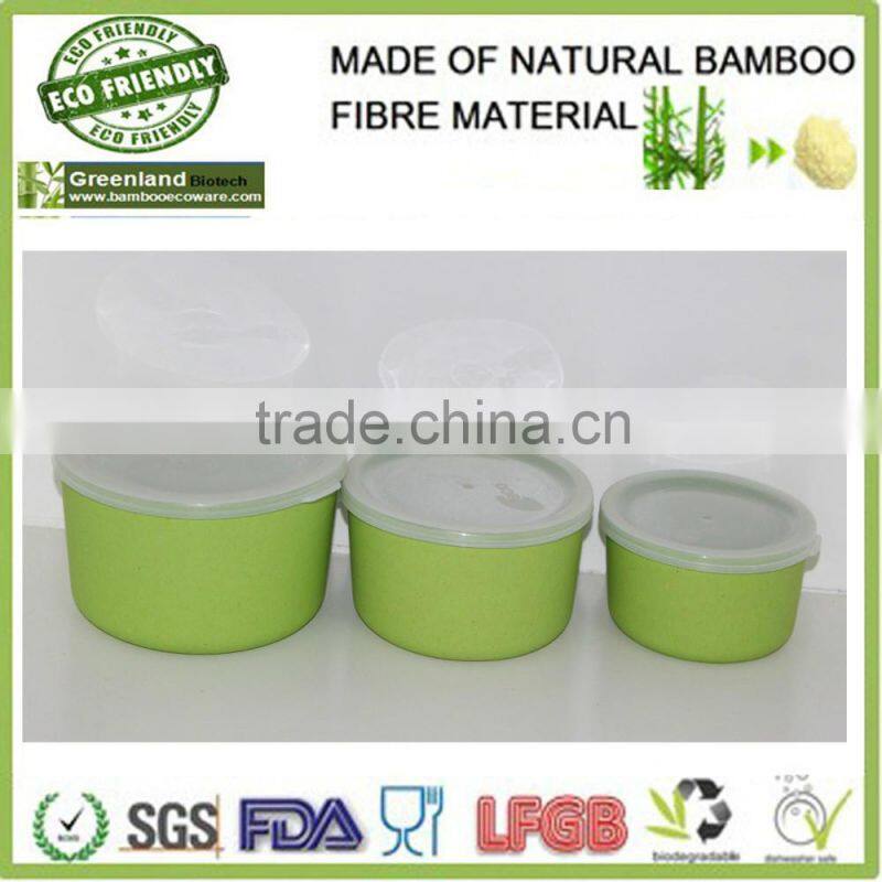 2016 new design bamboo fibre food storage boxes for berry/candy/dry food
