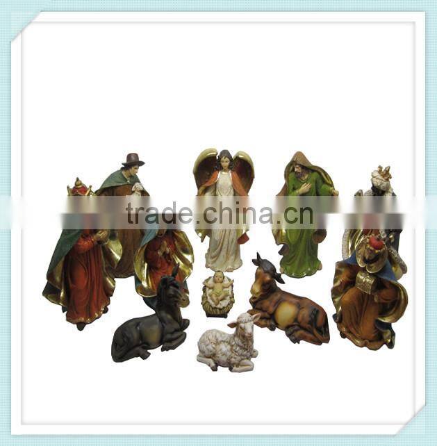 new style cute Christmas Resin Nativity Set Small Figurines